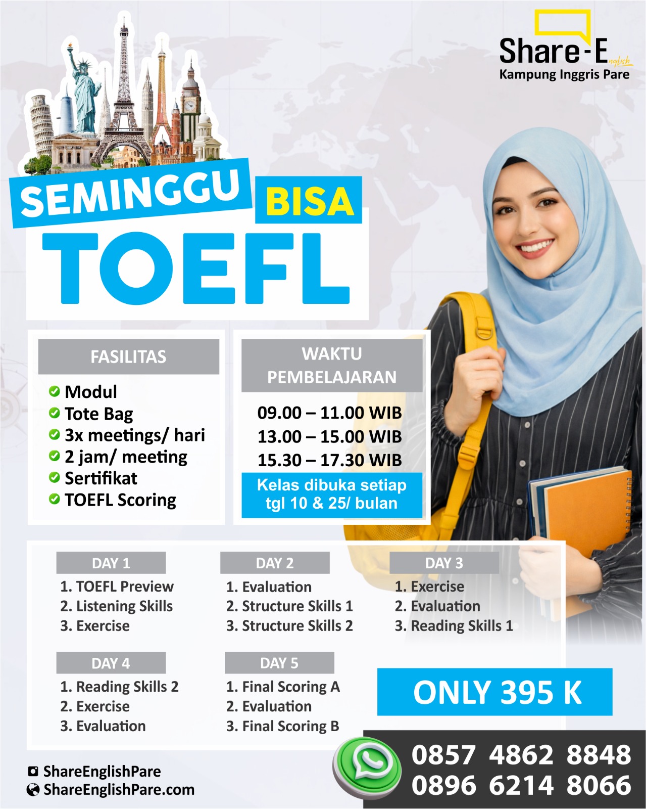 Kelas TOEFL Share English Pare