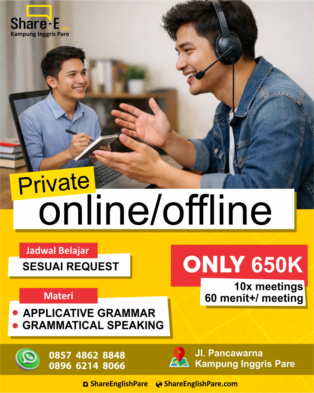 Private Class Share English Pare