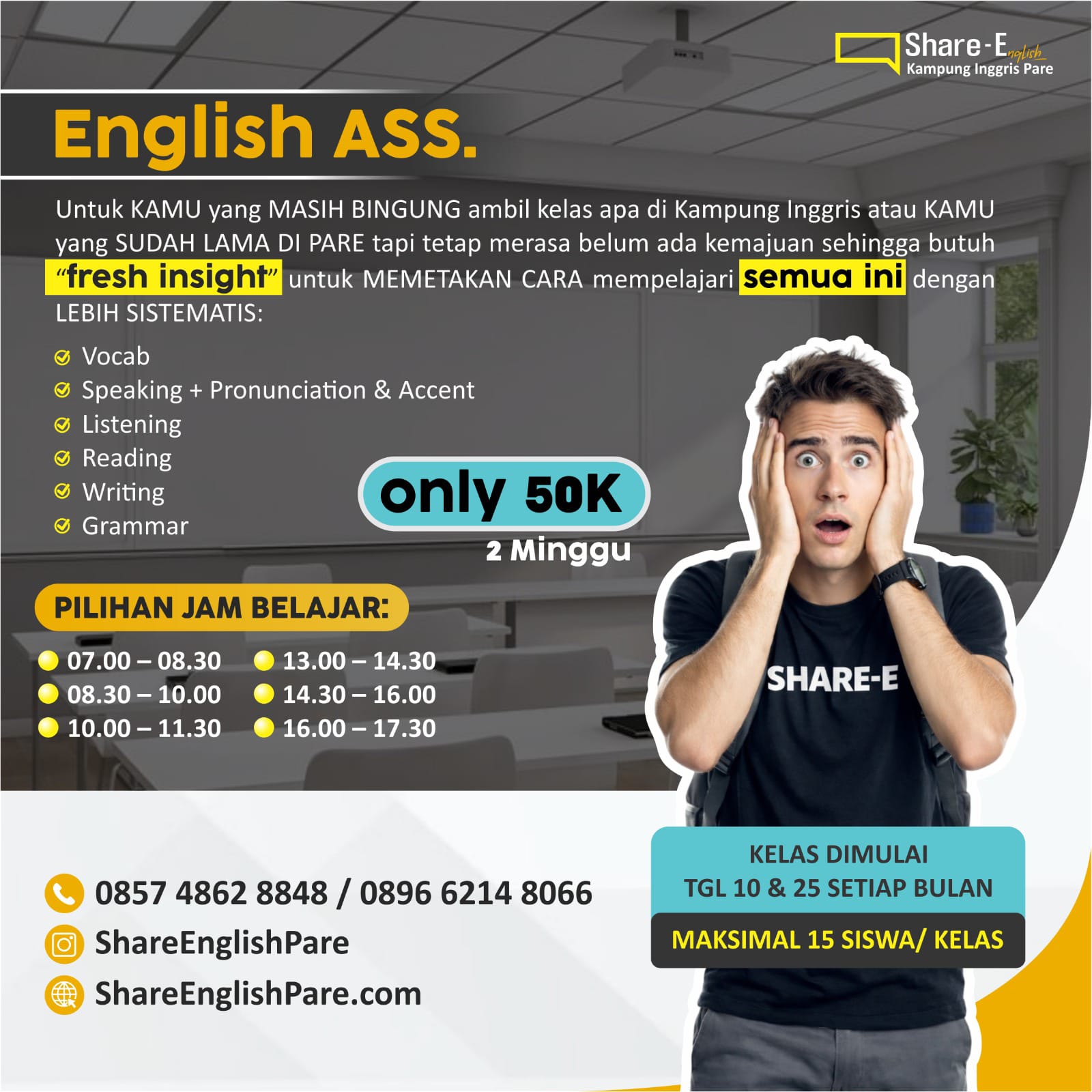 Kelas English Ass Share English Pare