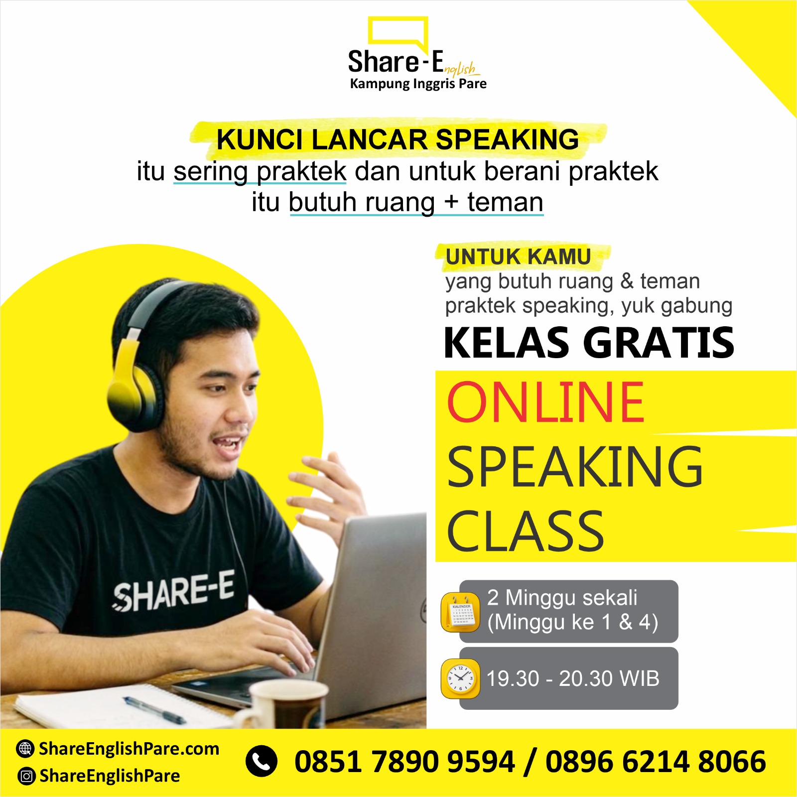 Kelas Gratis Share English Pare
