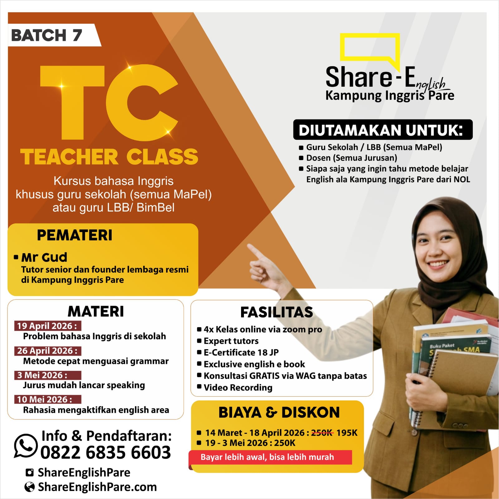 Kelas Teacher Share English Pare