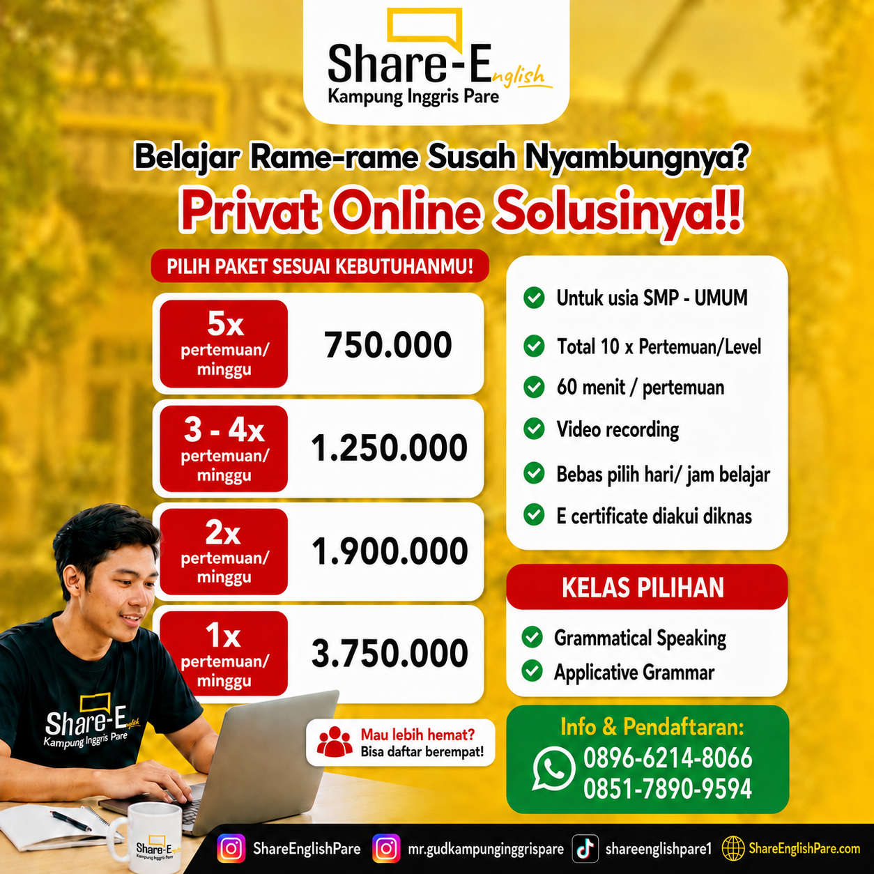 Privat Online Share English
